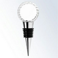 Optical Crystal Wine Stopper - Golf (Sandblasted)